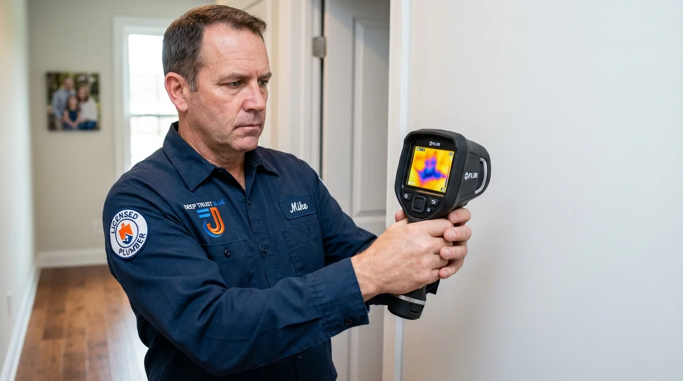 Thermal imaging leak detection by Johns Plumbing LLC in Brodheadsville